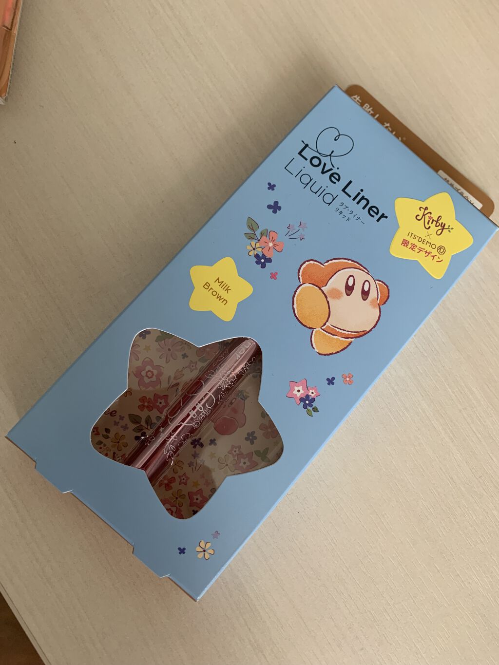 ラブ・ライナー リキッドアイライナーＲ３ ミルクブラウン（星のカービィ）/ラブ・ライナー/リキッドアイライナーを使ったクチコミ（1枚目）