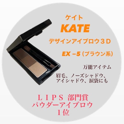 ケイト デザイニングアイブロウ3D/KATE/パウダーアイブロウを使ったクチコミ(1枚目)