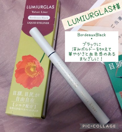 ベルベットライナー/LUMIURGLAS/リキッドアイライナーを使ったクチコミ(1枚目)