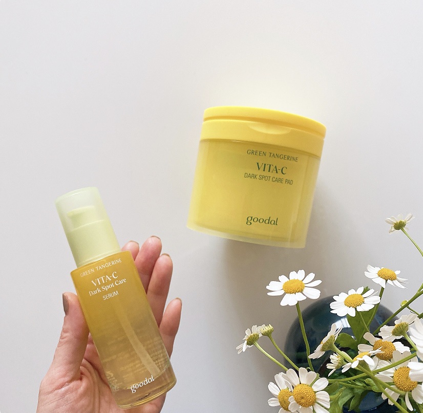 グリーンタンジェリン ビタCダークスポットケアパッド/goodal/トナーパッドを使ったクチコミ（3枚目）