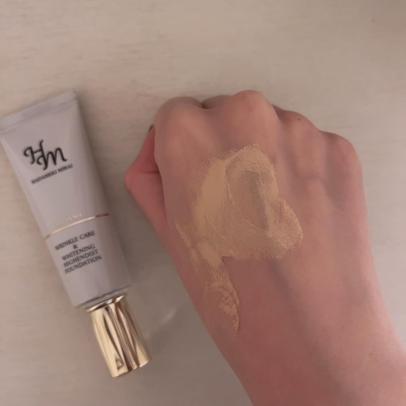 リンクルケア&ホワイトニング ハイエンディストファンデーション/ハダメキミライ/リキッドファンデーションを使ったクチコミ(3枚目)