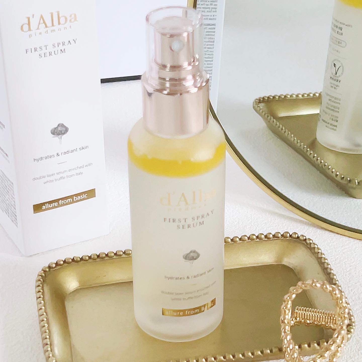 ダルバ ホワイトトリュフファーストスプレーセラム/ダルバ/ミスト状化粧水を使ったクチコミ（1枚目）