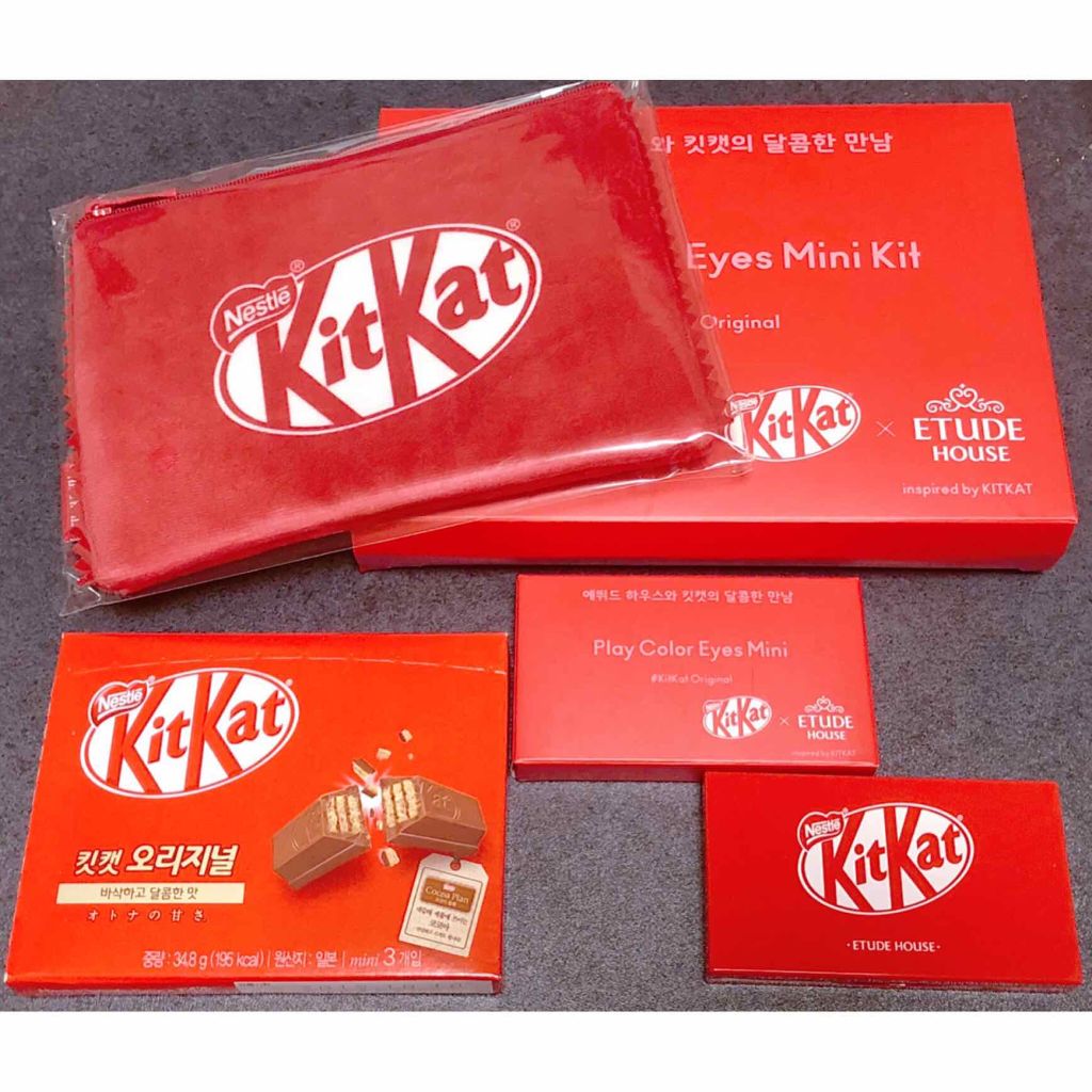 プレイカラーアイズ ミニ #キットカットオリジナル/ETUDE/アイシャドウパレットを使ったクチコミ(3枚目)