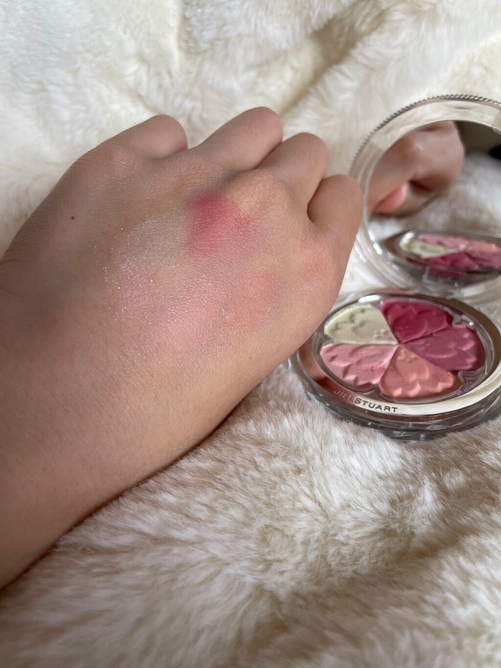 サクラブーケ ブルーム ミックスブラッシュ コンパクト/JILL STUART/パウダーチークを使ったクチコミ(5枚目)