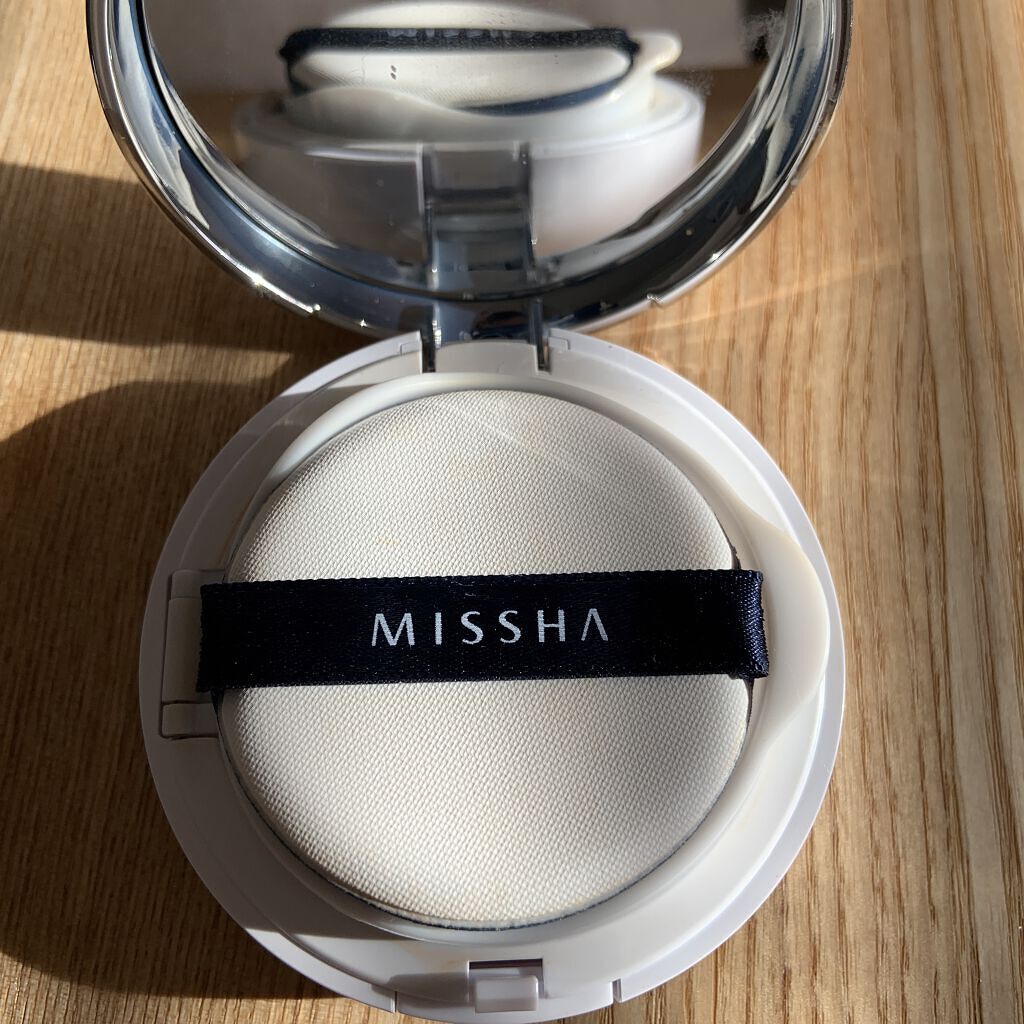M クッション ファンデーション(モイスチャー) No.21/MISSHA/クッションファンデーションを使ったクチコミ（2枚目）