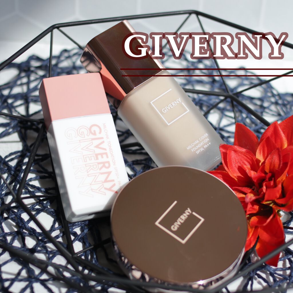 密着カバーファンデーション/GIVERNY/リキッドファンデーションを使ったクチコミ（1枚目）