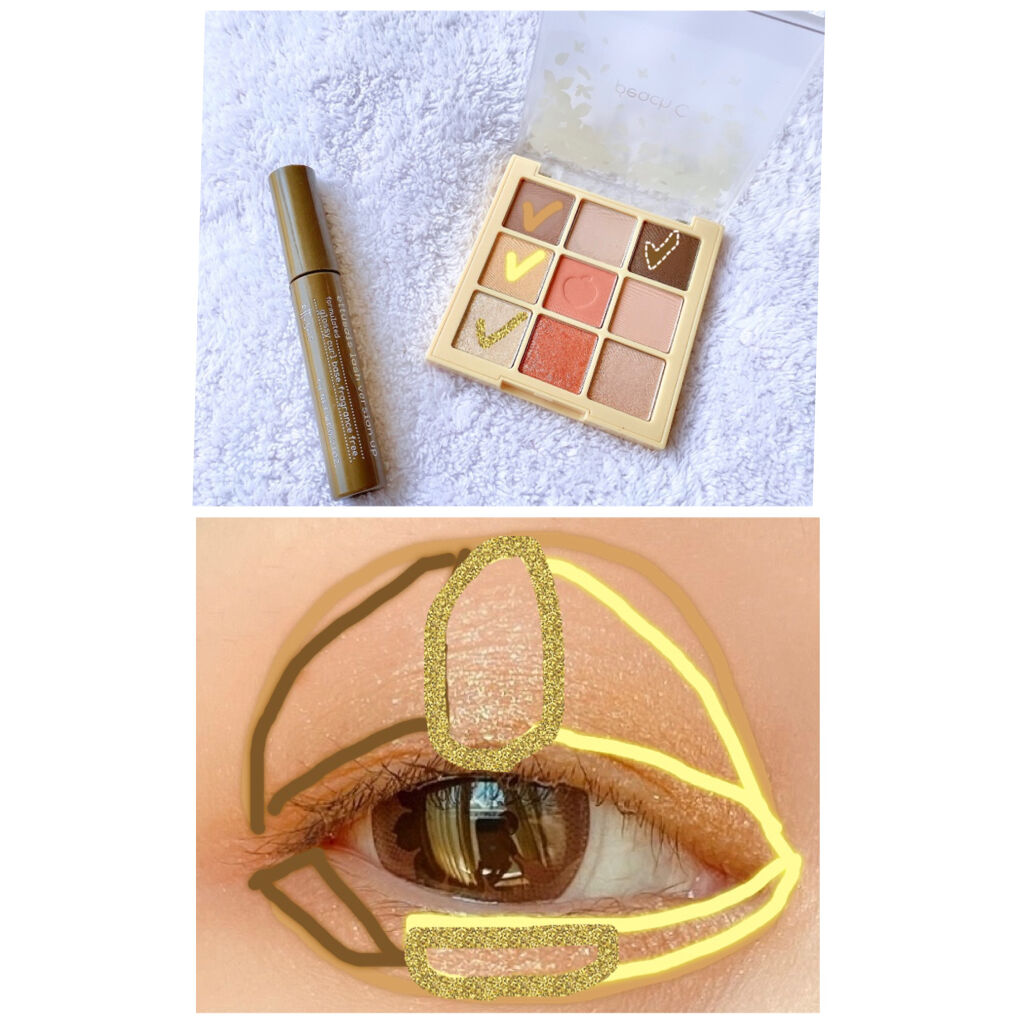 アイシャドウパレット ブロッサムエディション ＃オレンジコーラル/Peach C/アイシャドウパレットを使ったクチコミ（2枚目）