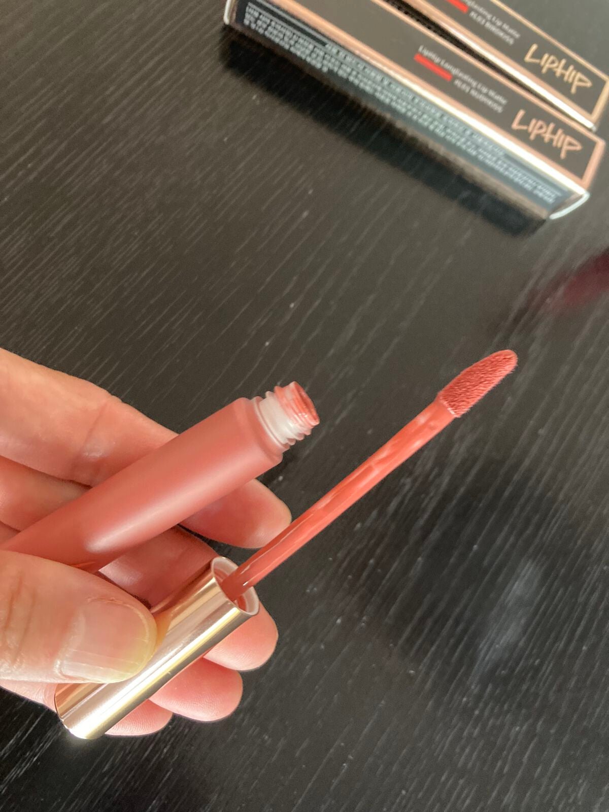 ロングラスティングマットティント/LIPHIP(リップヒップ)/リップティントを使ったクチコミ(2枚目)