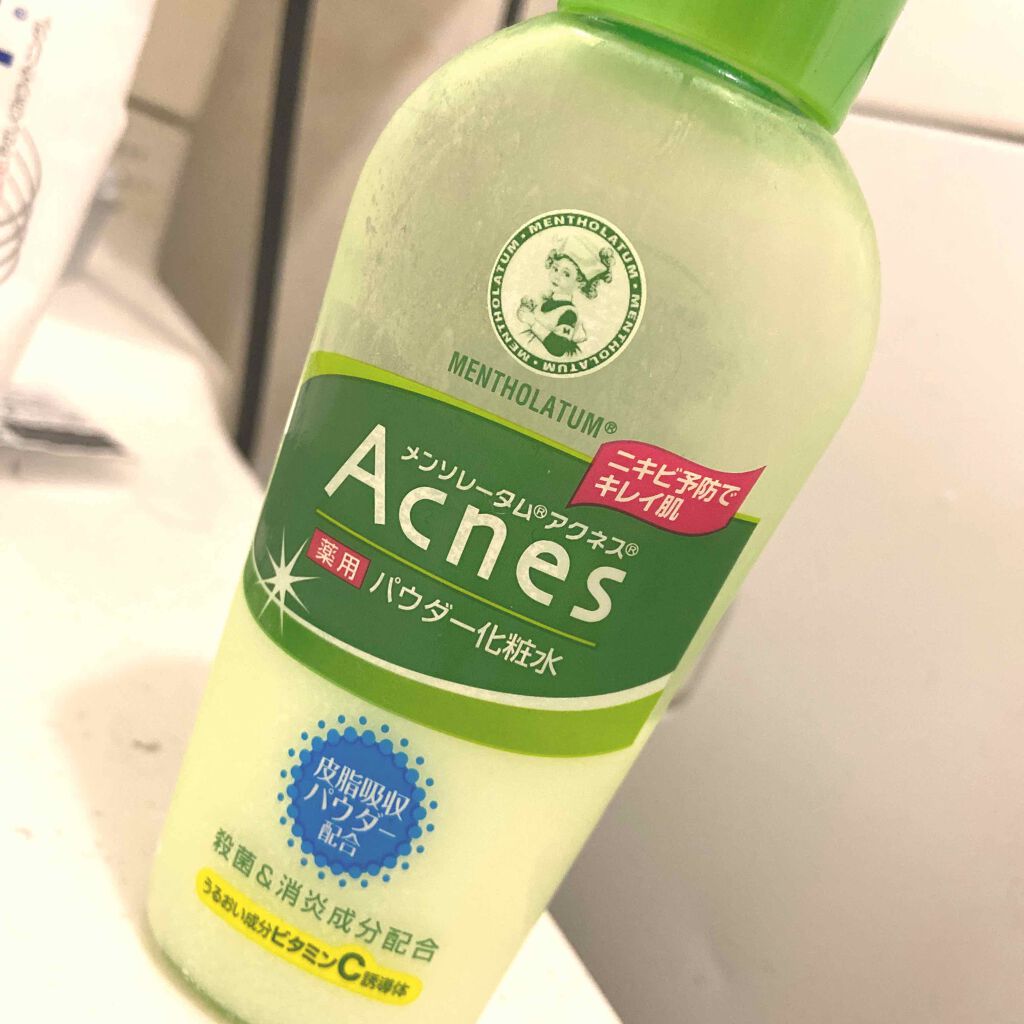 薬用パウダー化粧水/メンソレータム アクネス/化粧水を使ったクチコミ（1枚目）