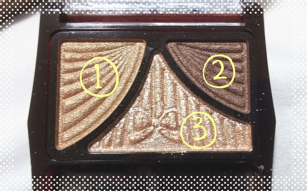 ジューシーピュアアイズ 02 ハッピーサニーブラウン/キャンメイク/アイシャドウパレットを使ったクチコミ（2枚目）