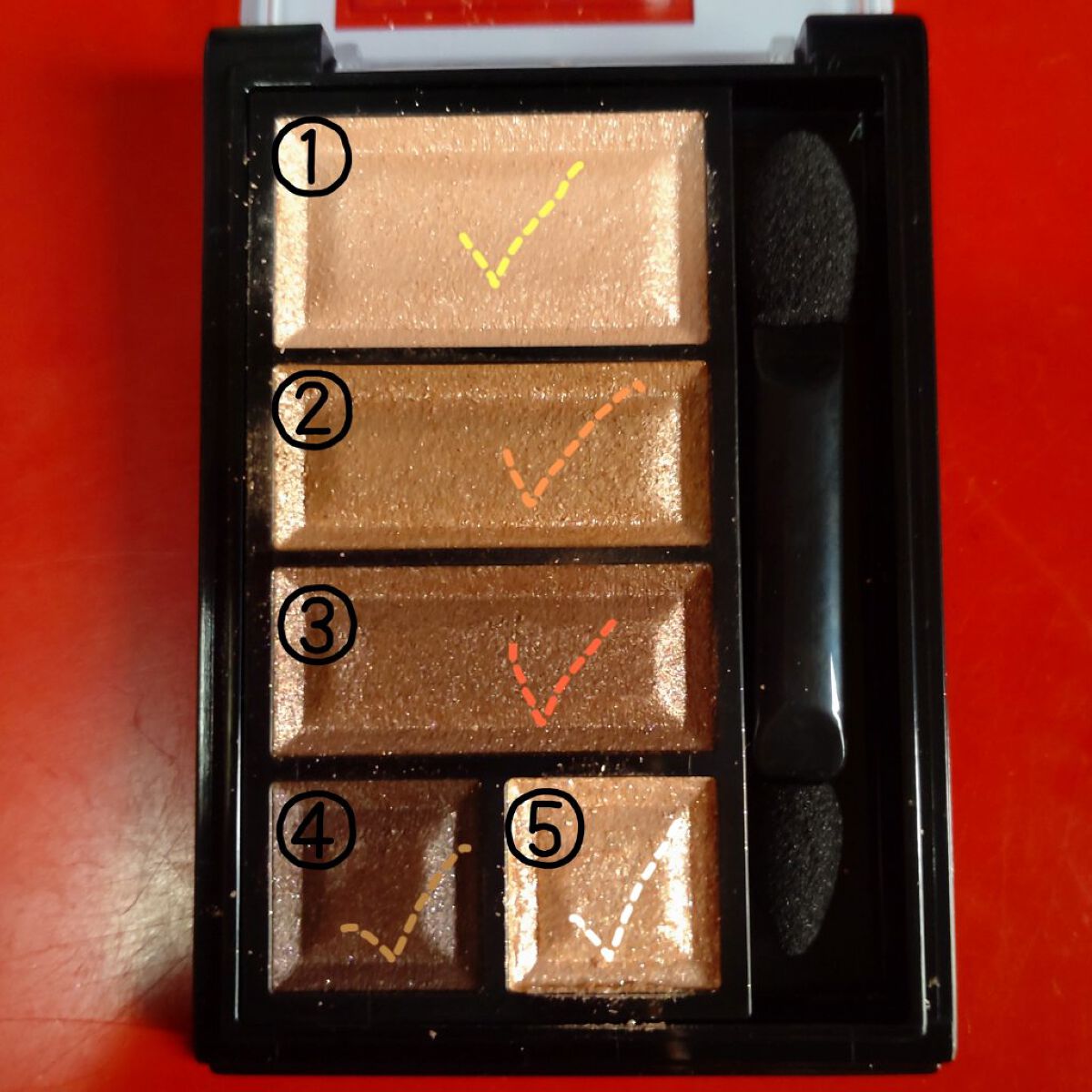 ショコラスウィート アイズ MO 002/リンメル ロンドン/アイシャドウパレットを使ったクチコミ（2枚目）