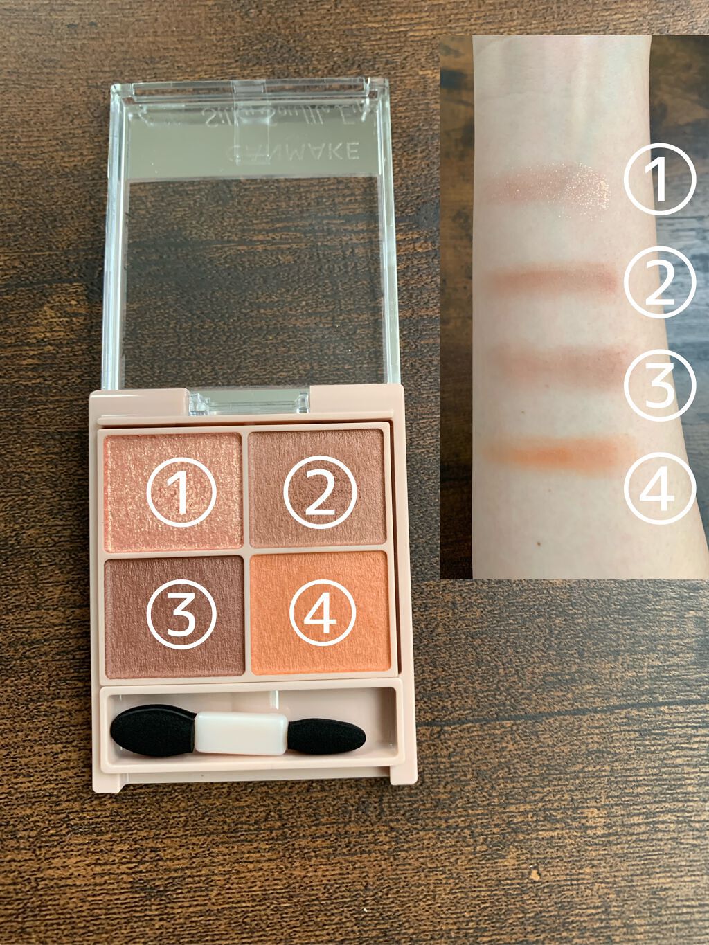 シルキースフレアイズ/キャンメイク/アイシャドウパレットを使ったクチコミ(2枚目)