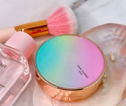 ピンクティーツリーカバークッション/APLIN/クッションファンデーションを使ったクチコミ(1枚目)