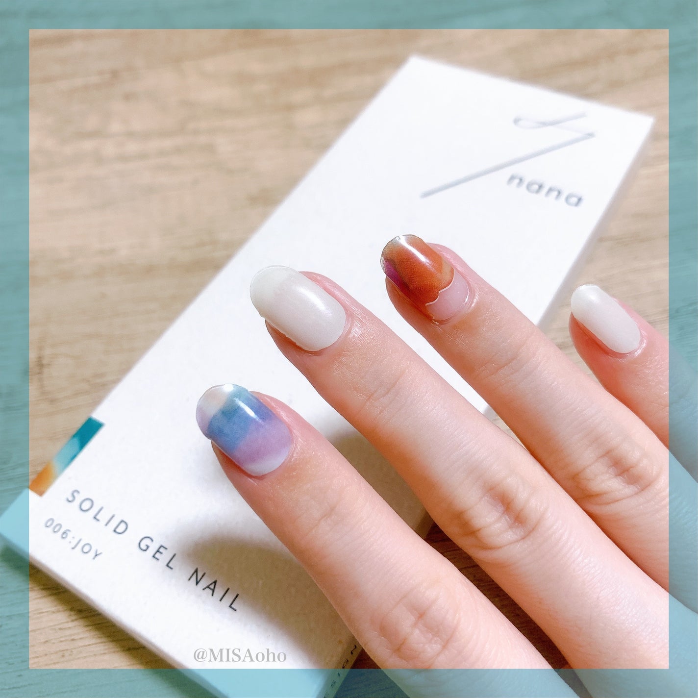 ハンド ジェルネイルシール 2022 Summer コレクション/7nana/ネイルシールを使ったクチコミ(2枚目)