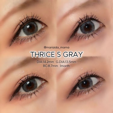 THRICE S  GRAY/THEPIEL/カラーコンタクトレンズを使ったクチコミ（1枚目）