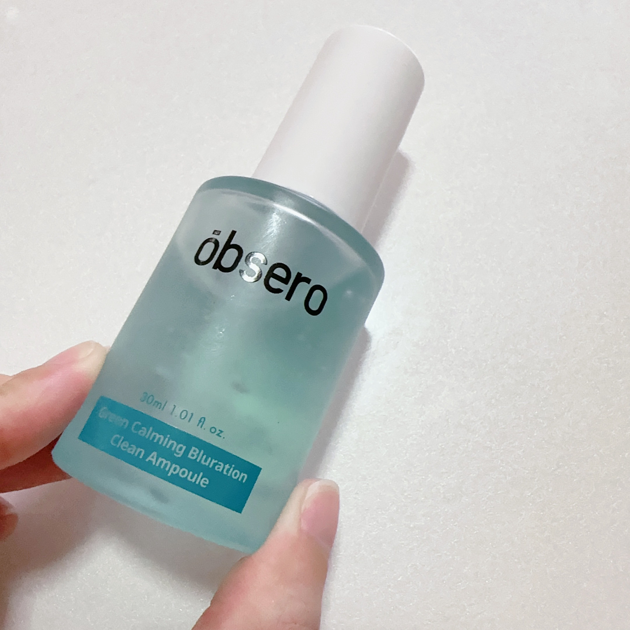 グリーンカーミングブルーレーションクリーンアンプル/obsero/美容液を使ったクチコミ（3枚目）