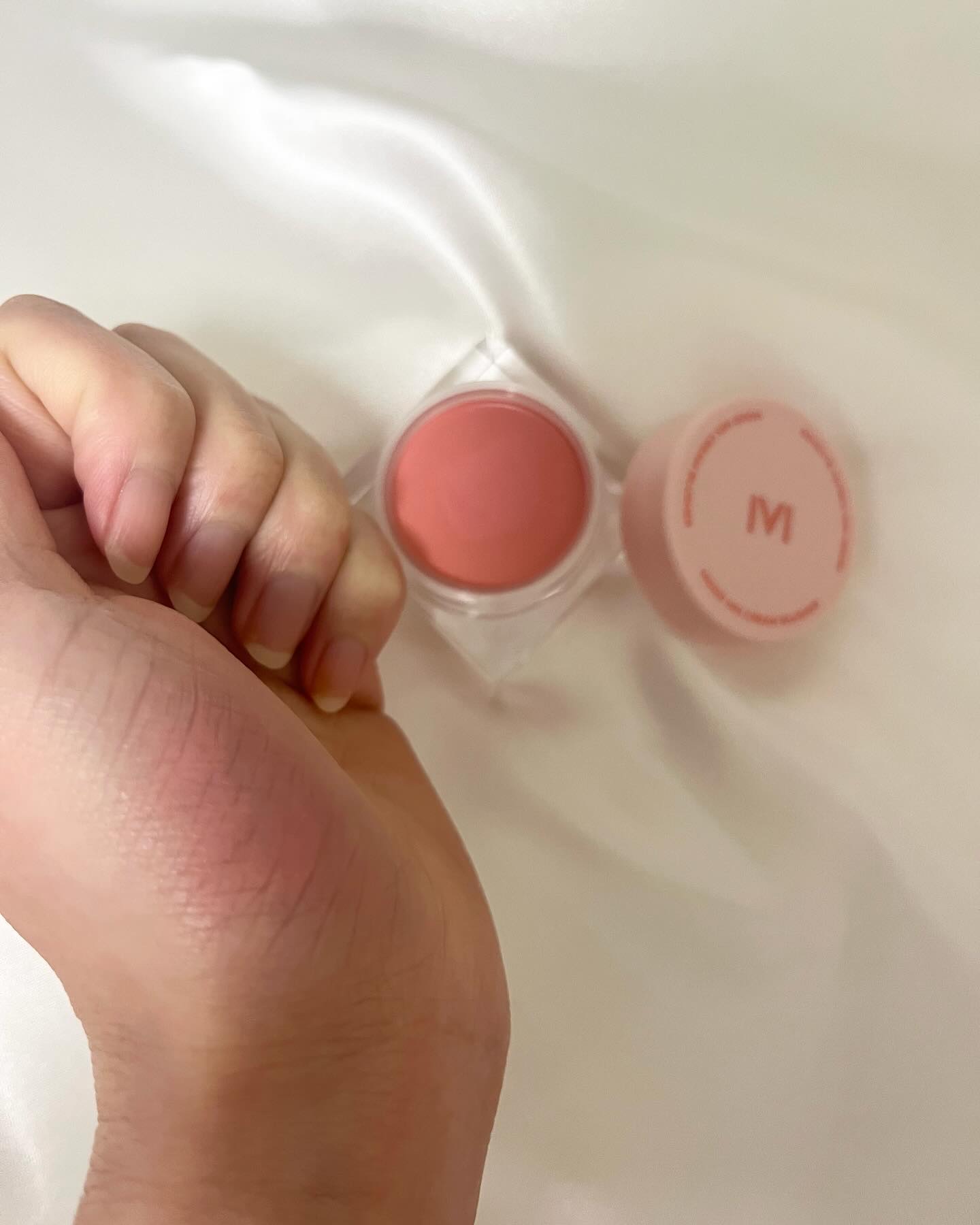 ムードミックスクリームブラッシャー/MAD PEACH/ジェル・クリームチークを使ったクチコミ（3枚目）