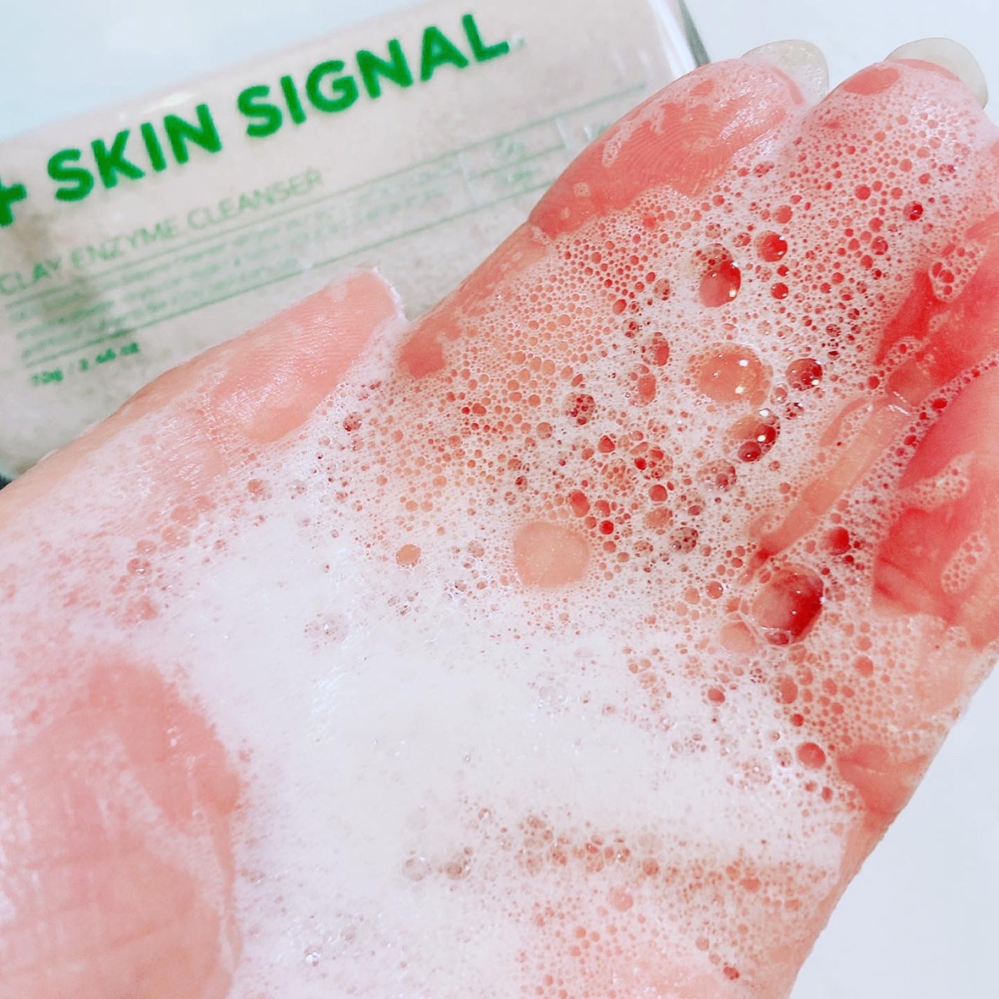 グリーン クレイ酵素クレンザー/SKIN SIGNAL/洗顔パウダーを使ったクチコミ(4枚目)