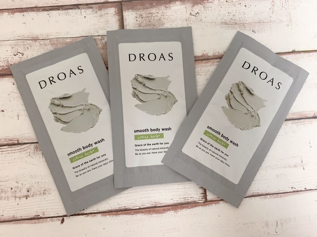 DROAS クレイボディウォッシュ スムースのクチコミ「“DROAS クレイボディウォッシュ スムース　1DAYトライアル3日分セット”をお試しさせて.....」（1枚目）