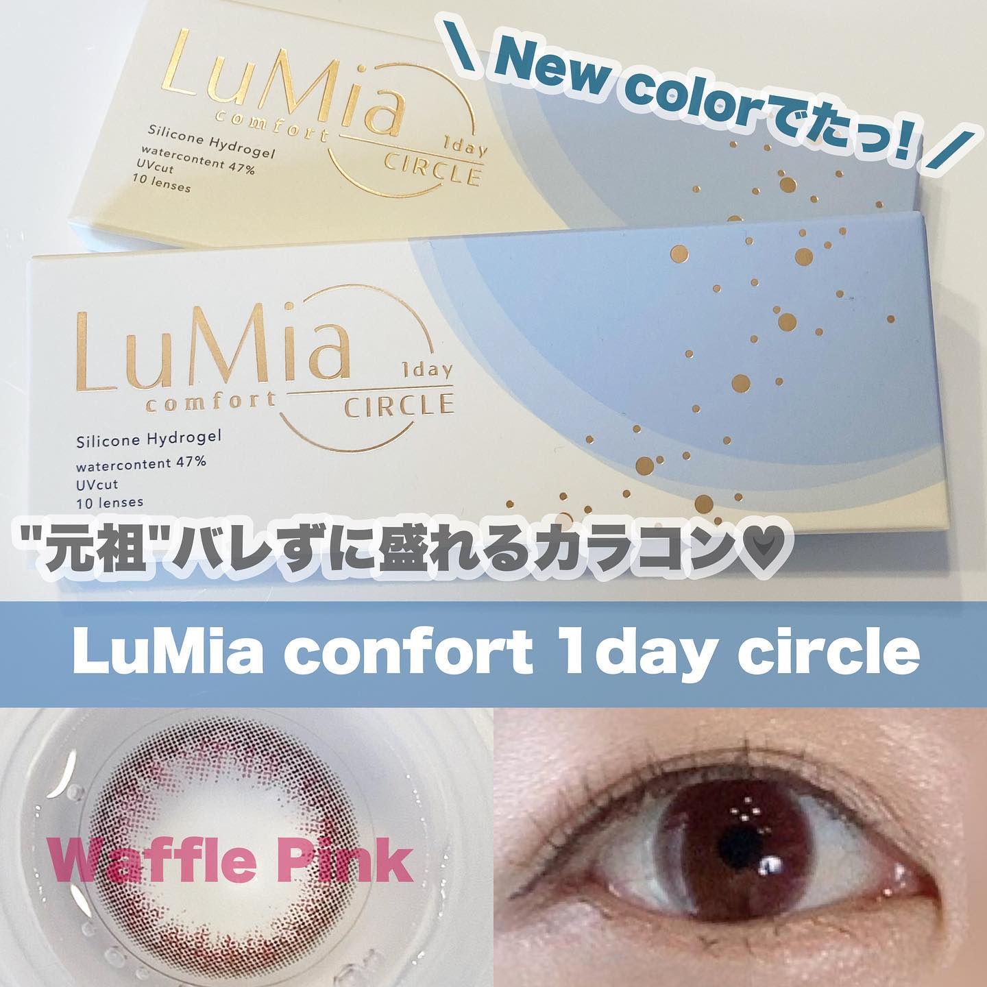 LuMia comfort 1day CIRCLE/LuMia/ワンデー（１DAY）カラコンを使ったクチコミ（1枚目）