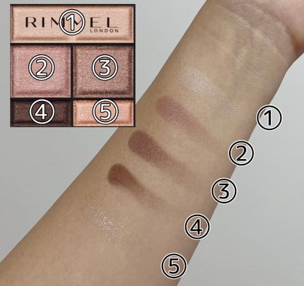 ワンダー スウィート アイシャドウ/リンメル ロンドン/アイシャドウパレットを使ったクチコミ(4枚目)