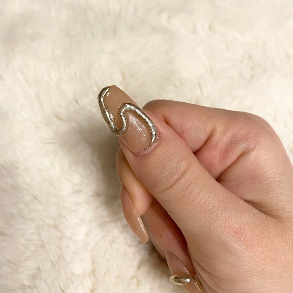 ジェルネイル(ライト対応)/セリア/ジェルネイルを使ったクチコミ(3枚目)