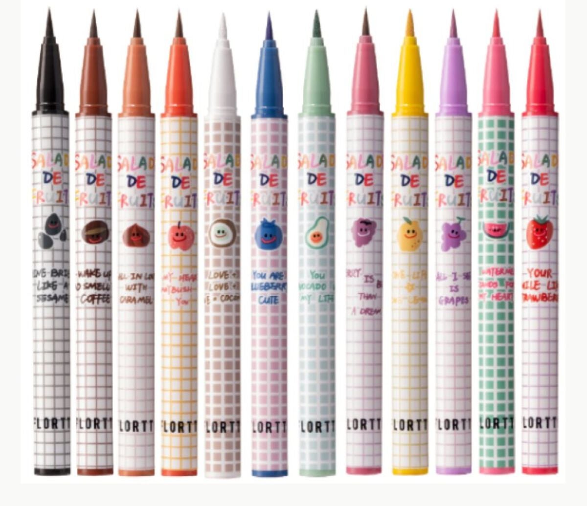 サラダdeフルーツカラーリキッドアイライナーWP/FLORTTE/リキッドアイライナーを使ったクチコミ(1枚目)