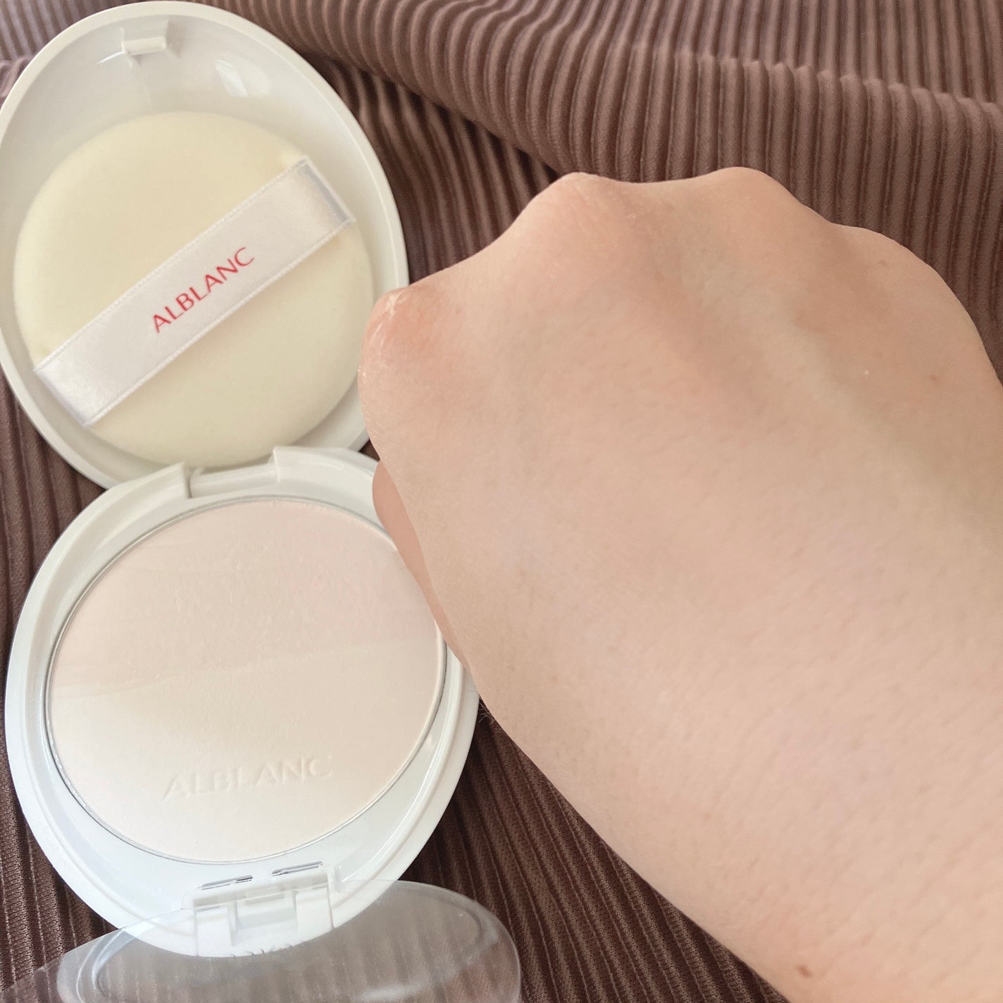 クラリティブラン フィニッシャー(ライトピンク)/ALBLANC/プレストパウダーを使ったクチコミ(2枚目)