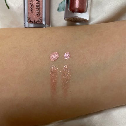 スパークリングアイグロス/スウィーツ スウィーツ/リキッドアイシャドウを使ったクチコミ(2枚目)