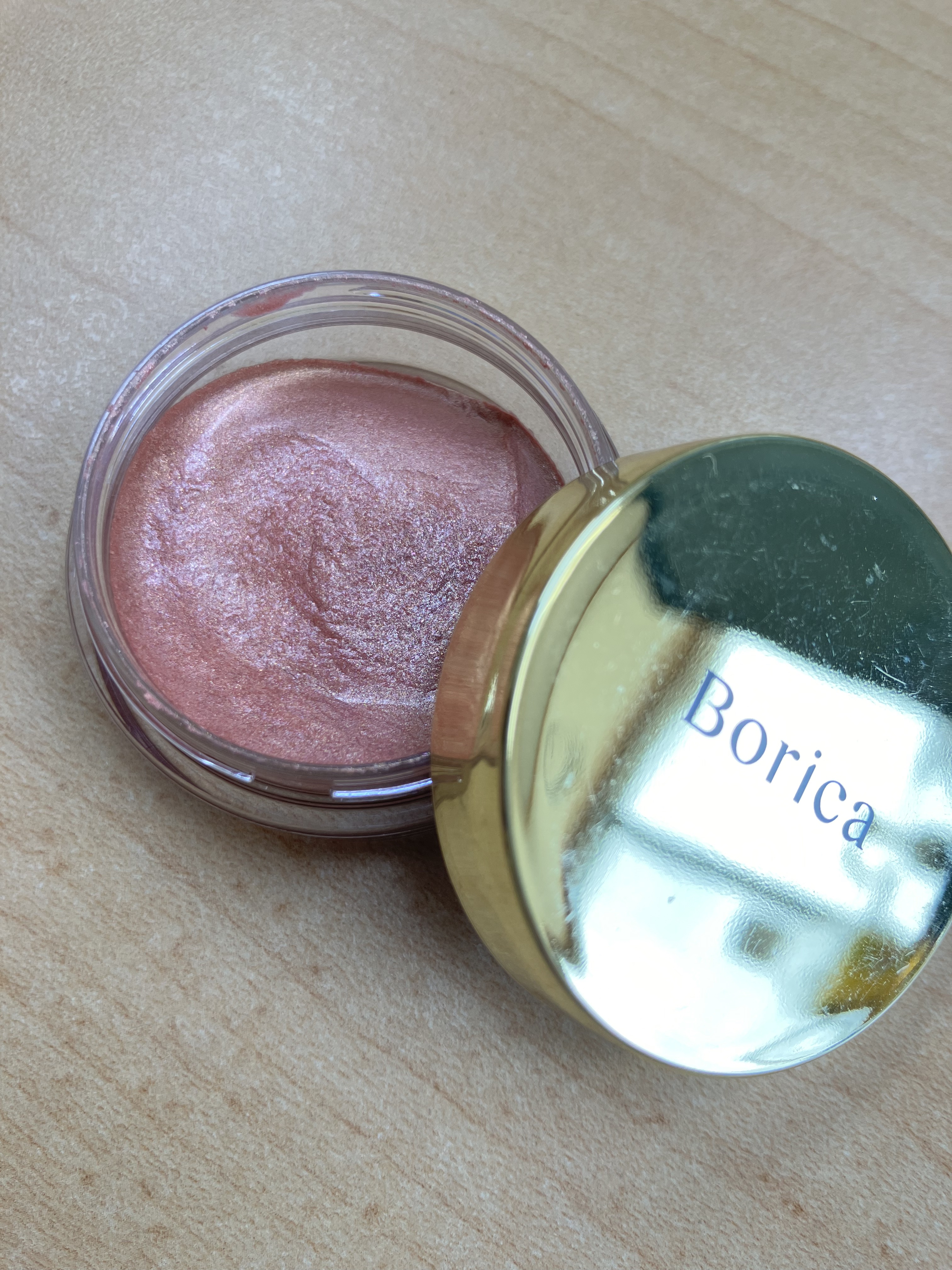 美容液ケアアイシャドウ 02 シルキーピンク/Borica/ジェル・クリームアイシャドウを使ったクチコミ（1枚目）