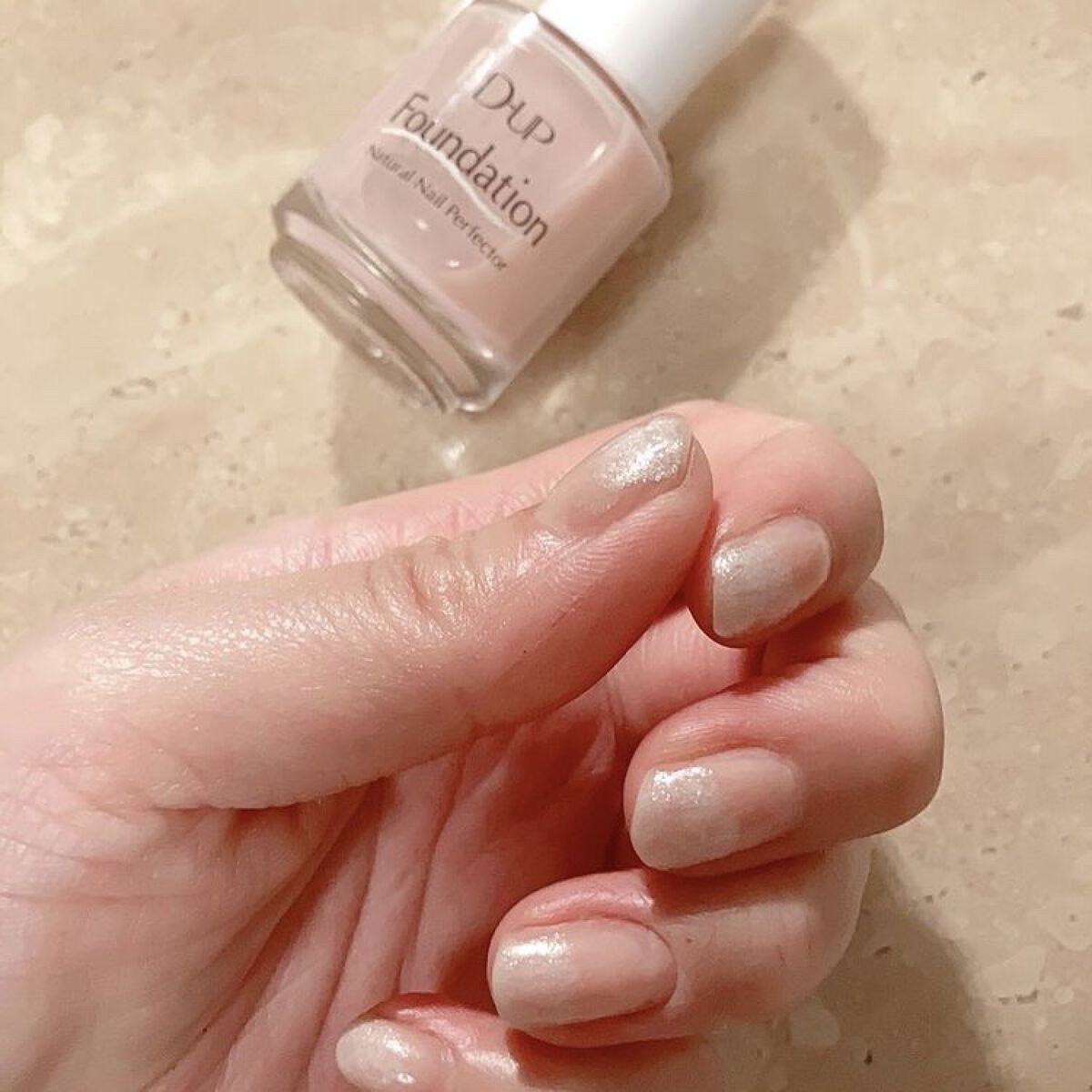 ディーアップファンデーション シアーラベンダー/D-UP/ネイルベースコートを使ったクチコミ（1枚目）