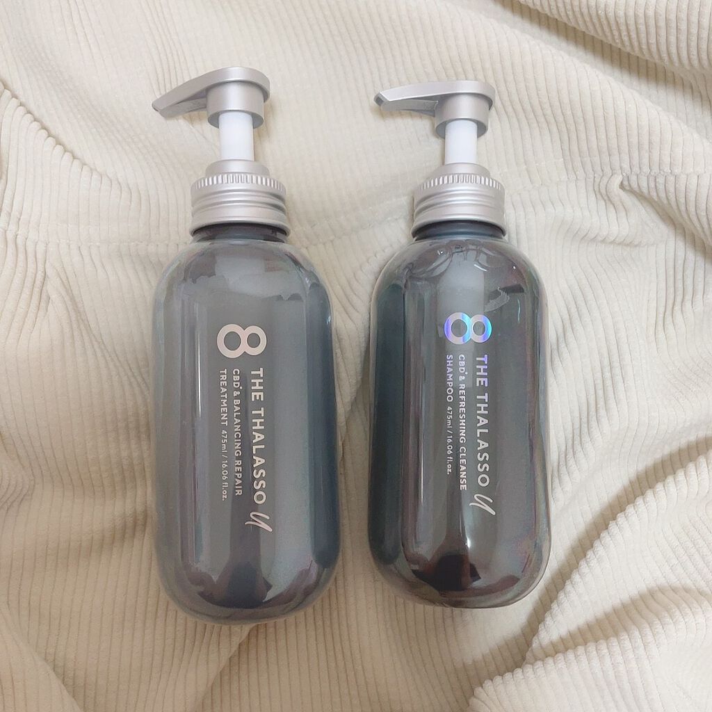 エイトザタラソ ユー CBD＆リフレッシング クレンズ 美容液シャンプー／CBD＆バランシング ダメージリペア 美容液ヘアトリートメント/エイトザタラソ/市販シャンプーを使ったクチコミ（1枚目）