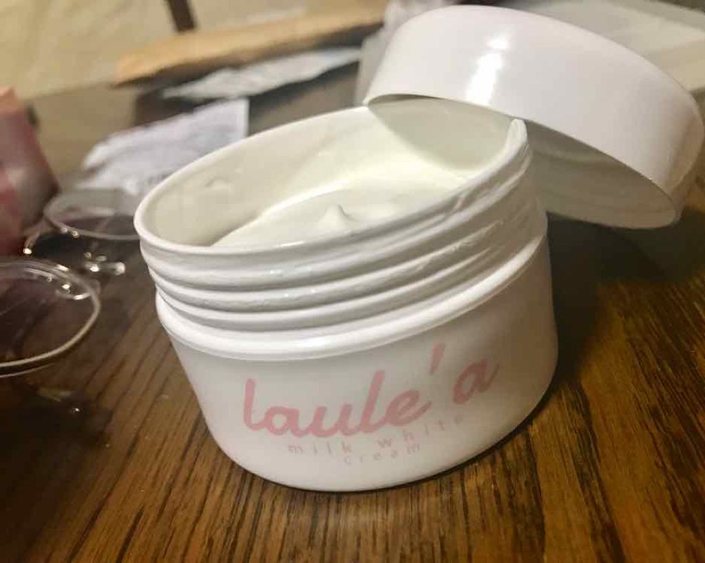 ミルクホワイトクリーム/Laule'a/フェイスクリームを使ったクチコミ（1枚目）