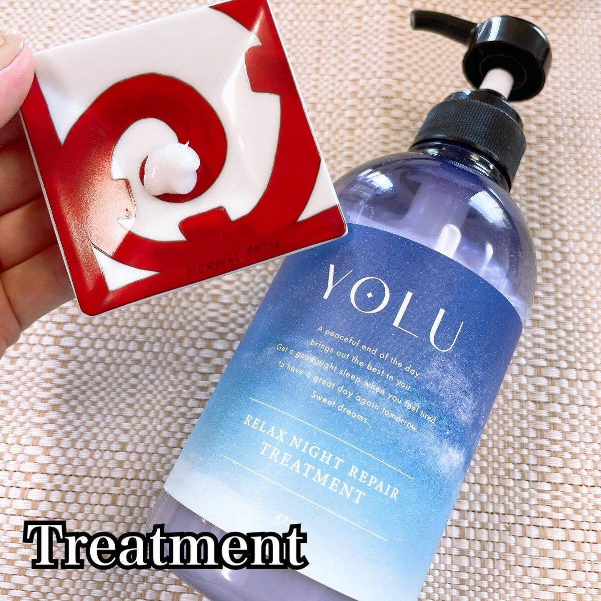 カームナイトリペアシャンプー／トリートメント/YOLU/市販シャンプーを使ったクチコミ（3枚目）