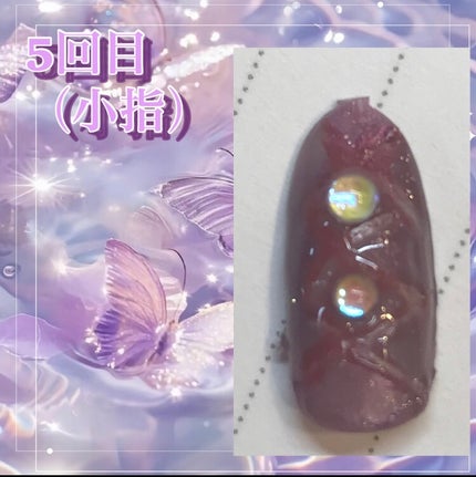 み ら ん on LIPS 「全部100均👊🏻/セルフネイルチップ紹介🎀💜本文に作り方載せて..」(6枚目)