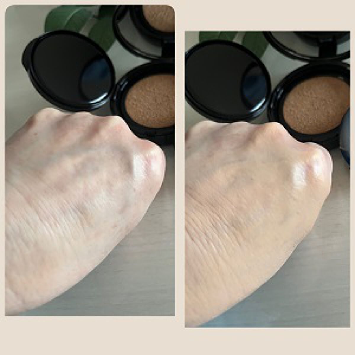 ベルベットジュエルクッション/BIVABOO/クッションファンデーションを使ったクチコミ(4枚目)