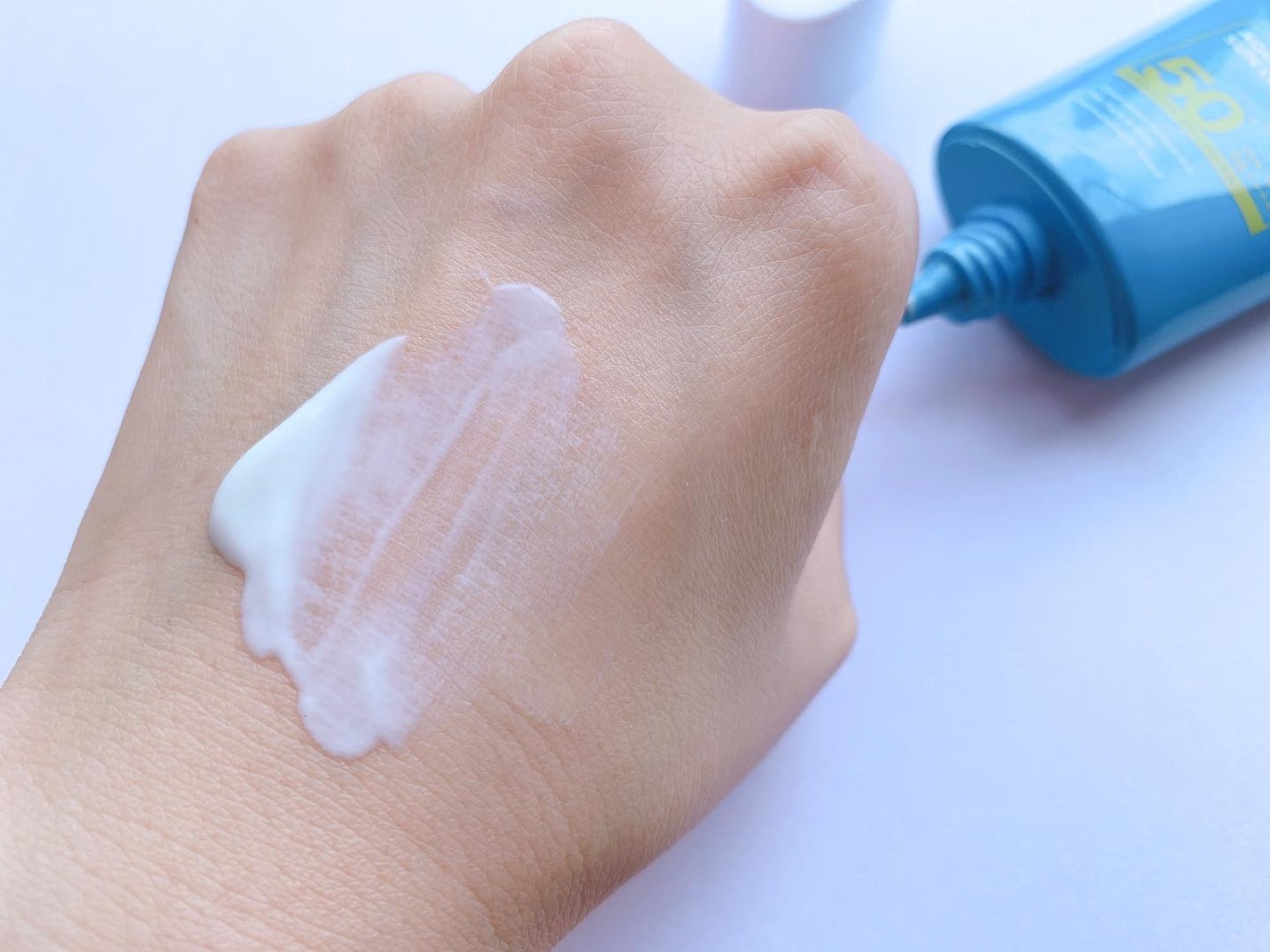 アクアスージングサンローション/Real Barrier/日焼け止めミルクを使ったクチコミ(4枚目)