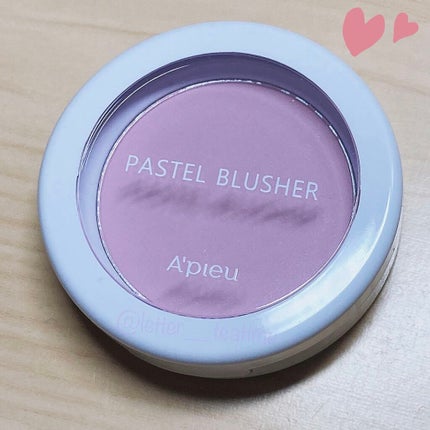 アピュー パステルブラッシャー VL01 ライラックコットン/A’pieu/パウダーチークを使ったクチコミ(1枚目)