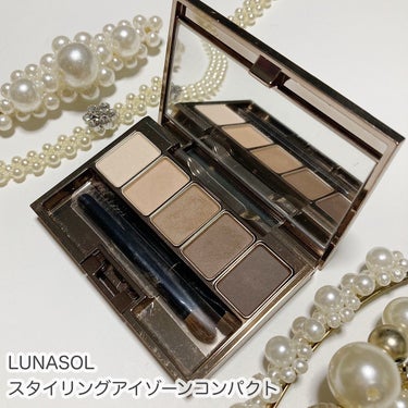 スタイリングアイゾーンコンパクト 01 Natural Brown/LUNASOL/パウダーアイシャドウの画像