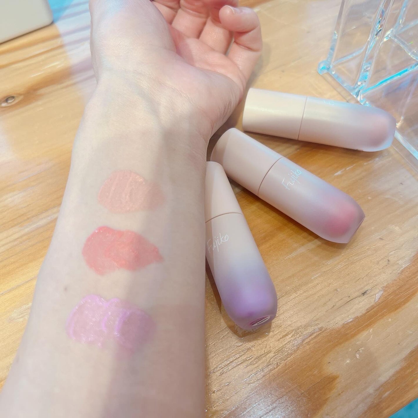 ⽔彩チーク/Fujiko/リキッドチークを使ったクチコミ(3枚目)