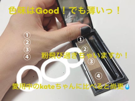 リシェ カラーリング アイブロウパウダー/Visée/パウダーアイブロウを使ったクチコミ(2枚目)