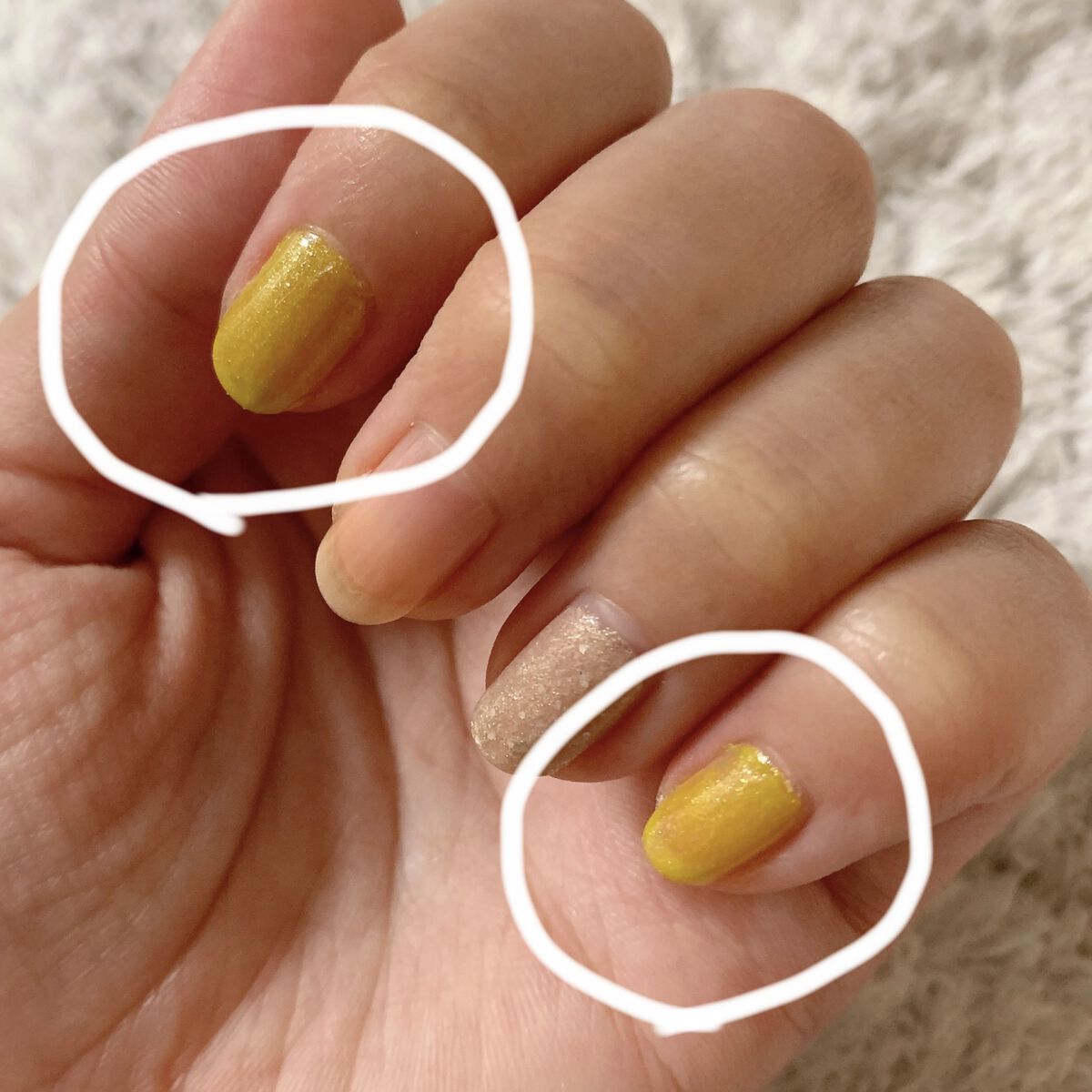 ネイルホリック Ethnic color GR707/ネイルホリック/マニキュアを使ったクチコミ（1枚目）