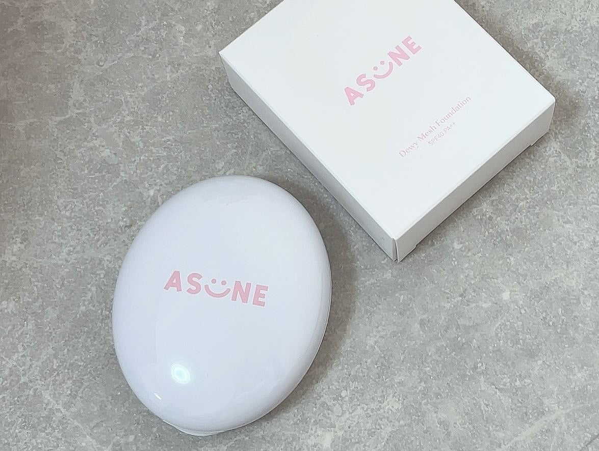 デューイーメッシュファンデーション/ASUNE /クッションファンデーションを使ったクチコミ(1枚目)