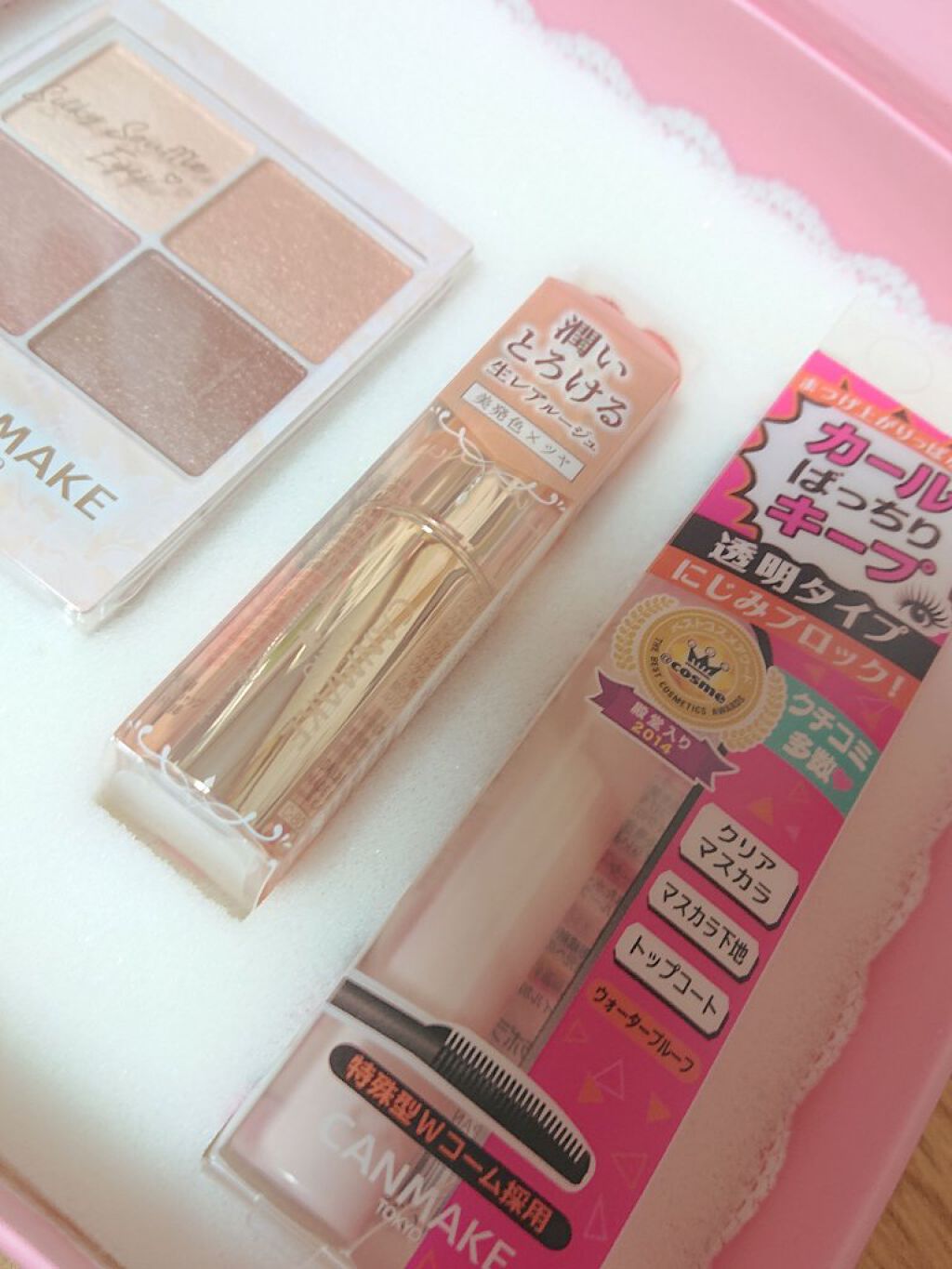 キャンメイク 35th コフレのクチコミ「今回はキャンメイクの35thコフレについてです！

シルキースフレアイズ02
メルティールミナ.....」（3枚目）