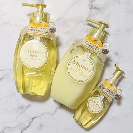 アンドハニー ピクシー モイストシルキー シャンプー1.0/ヘアトリートメント2.0/&honey/市販シャンプーを使ったクチコミ(1枚目)