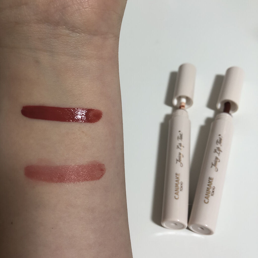 ジューシーリップティント/キャンメイク/口紅を使ったクチコミ（3枚目）