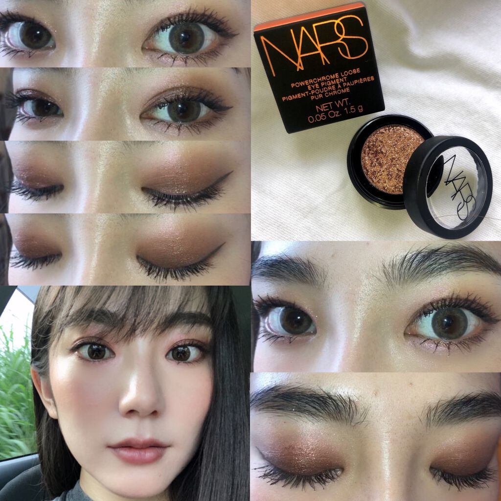 パワークローム ルースアイピグメント 9133 シマリングブラウンブロンズ/NARS/ジェル・クリームアイシャドウを使ったクチコミ（1枚目）