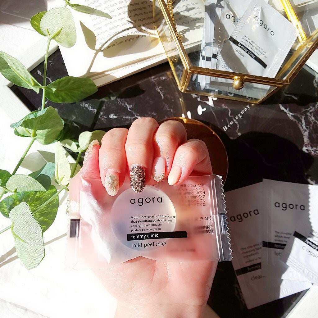 マイルドピーリングソープ/agora/洗顔石鹸を使ったクチコミ(2枚目)