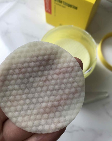 グリーンタンジェリン ビタCダークスポットケアパッド/goodal/トナーパッドを使ったクチコミ(3枚目)