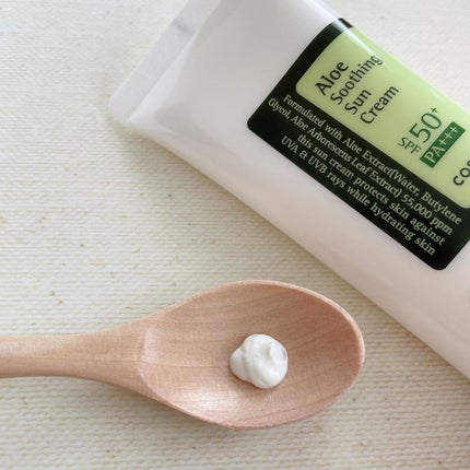 アロエスージングUVクリーム SPF50+ PA+++/COSRX/日焼け止めクリームを使ったクチコミ(2枚目)